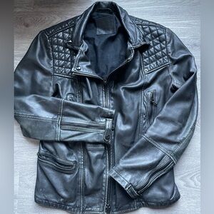 Men’s All Saints Leather Biker Jacket